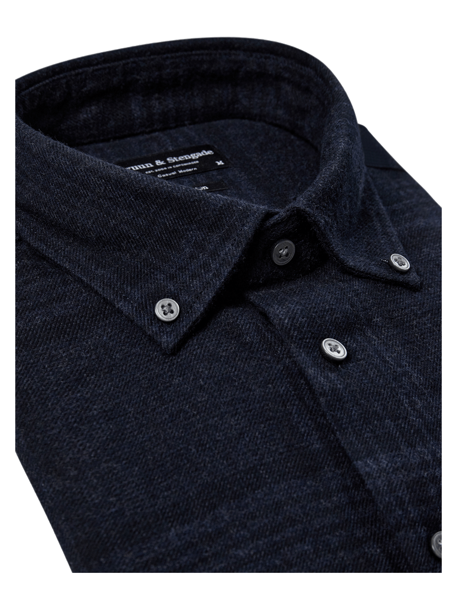 Bruun & Stengade Skjorter 2502-20005-thunder_S - Bygholm Menswear